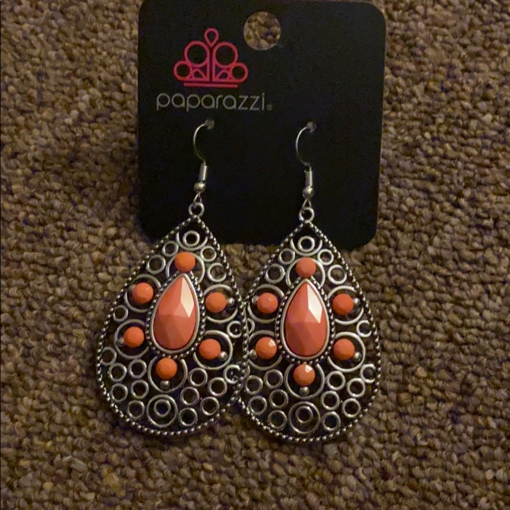 Orange Earrings